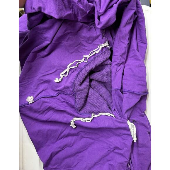Ardee Womens Poncho Sweater Size Large Purple Crowl Neck Pullover Vintage - Picture 8 of 11